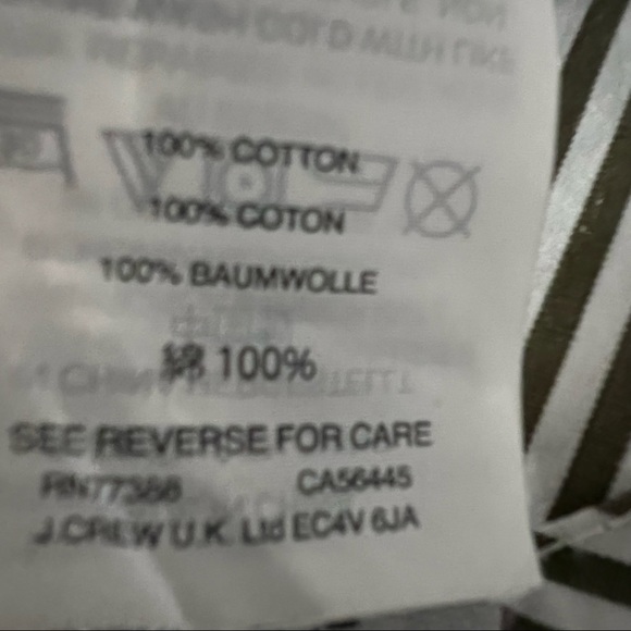 J Crew Size 14 Striped Mocked Neck Blouse - Picture 6 of 6